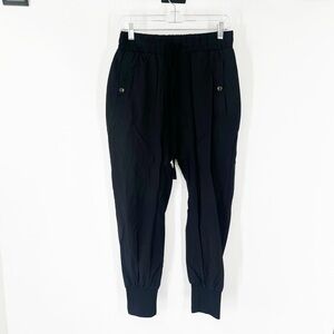 Thom Krom High Rise Drawstring Joggers in Black